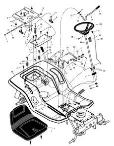 Part Location Diagram of F-99720 Murray Manual and Parts List